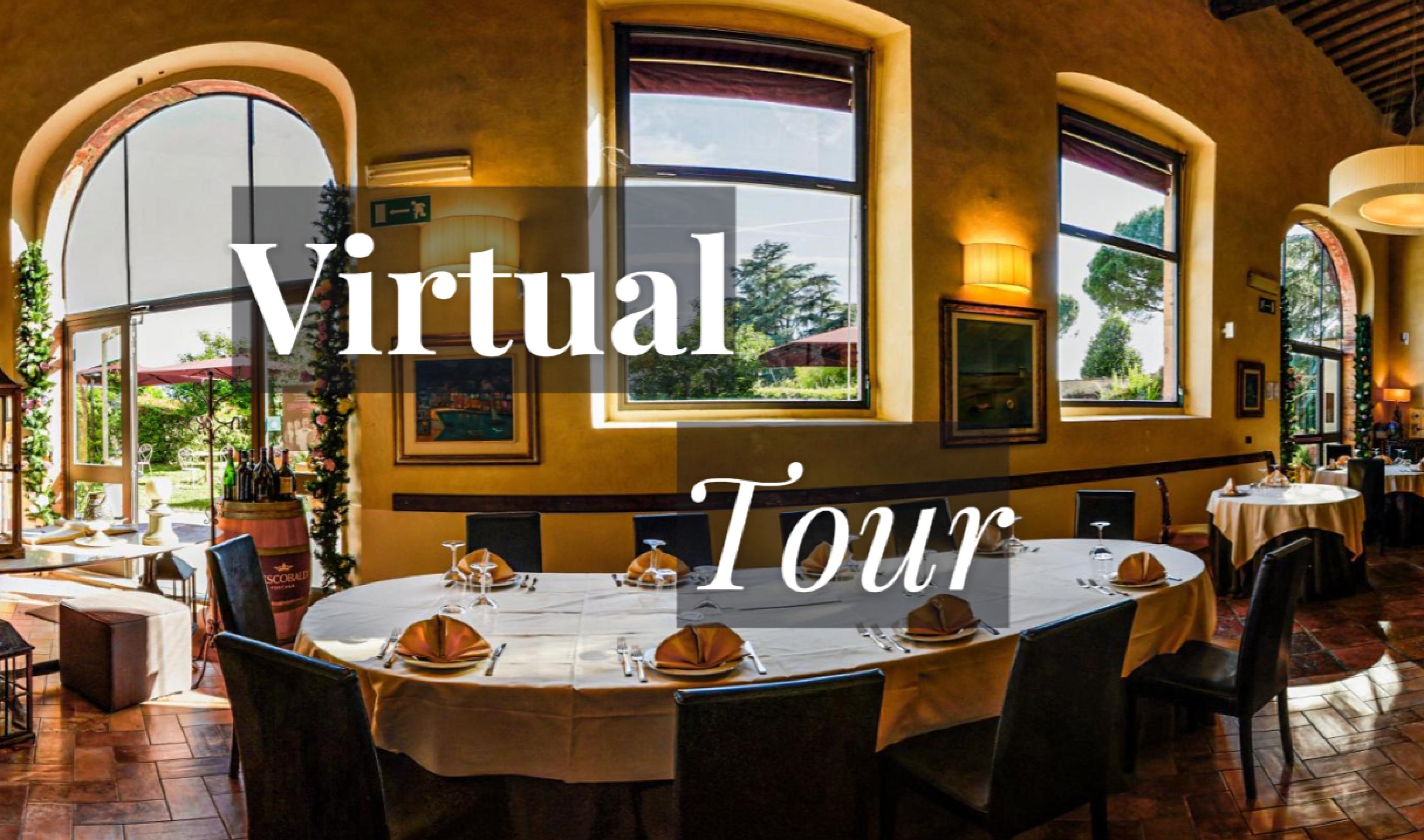Anteprima Panoramica Virtuale Ristorante La Limonaia Villa Senni dei Frescobaldi